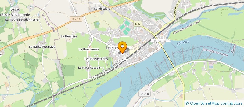 localisation de l'entreprise ECOLE DE MUSIQUE à INGRANDES-LE-FRESNE-SUR-LOIRE