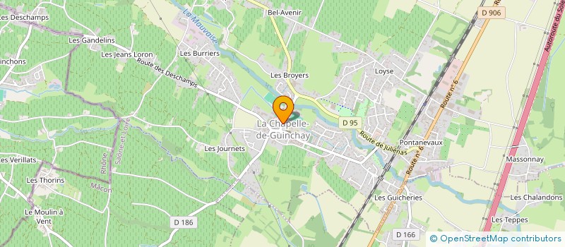 localisation de l'entreprise ECOLE DE MUSIQUE  LA CHAPELLE-DE-GUINCHAY