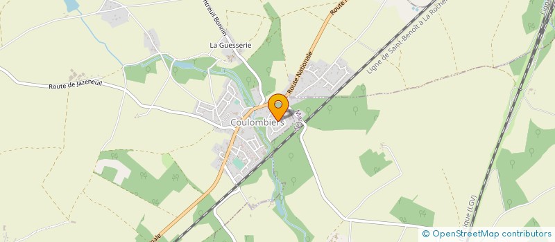 localisation de l'entreprise ECOLE DE MUSIQUE  COULOMBIERS