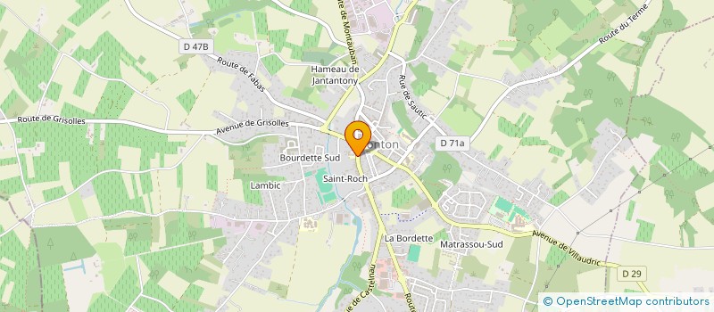 localisation de l'entreprise ECOLE DE MUSIQUE  FRONTON