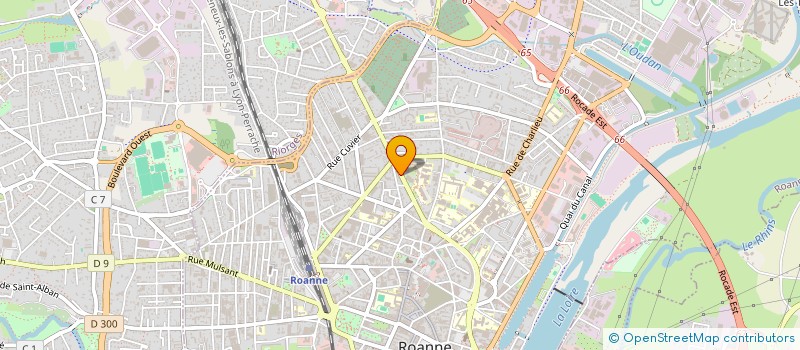 localisation de l'entreprise ECOLE DE MUSIQUE  ROANNE