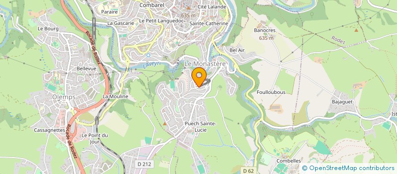 localisation de l'entreprise ECOLE DE MUSIQUE A'CROCH'O'MONAS  LE MONASTERE