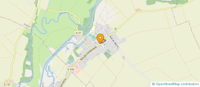 localisation de l'entreprise ECOLE DE MUSIQUE ASSOCIATIVE D'ASFELD  ASFELD