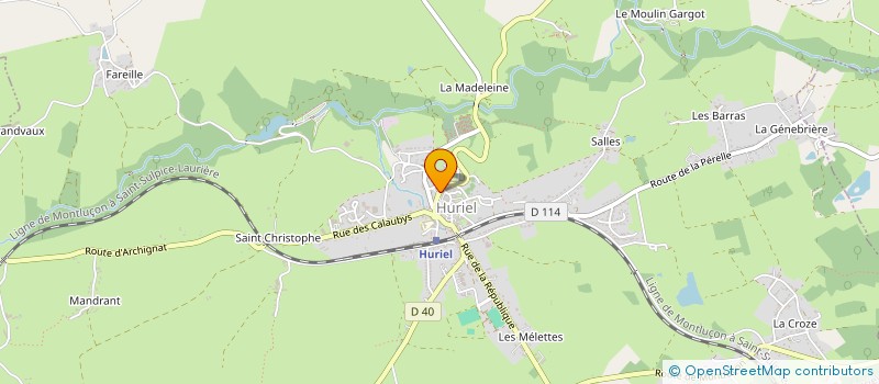 localisation de l'entreprise ECOLE DE MUSIQUE ASSOCIATIVE EN PAYS D HURIEL à HURIEL