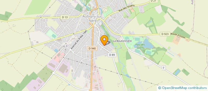 localisation de l'entreprise ECOLE DE MUSIQUE AUBIGNY  AUBIGNY-SUR-NERE