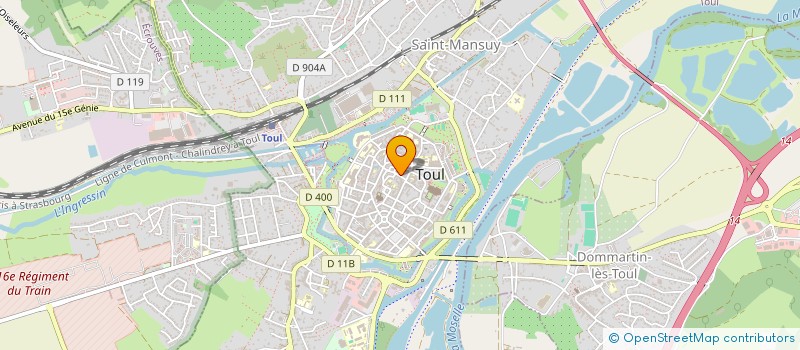 localisation de l'entreprise ECOLE DE MUSIQUE CANTALYRA à TOUL