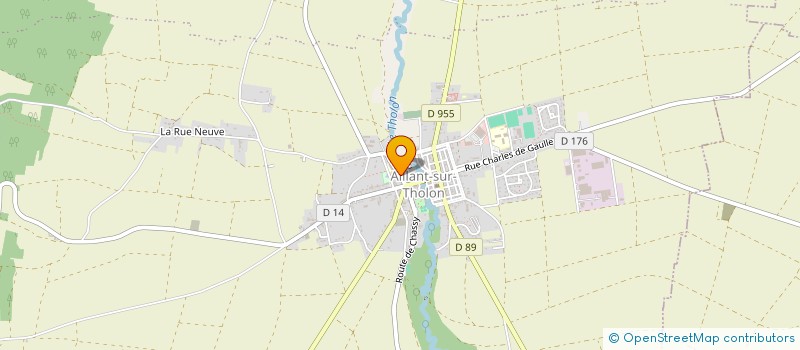 localisation de l'entreprise ECOLE DE MUSIQUE D AILLANT SUR THOLON à MONTHOLON