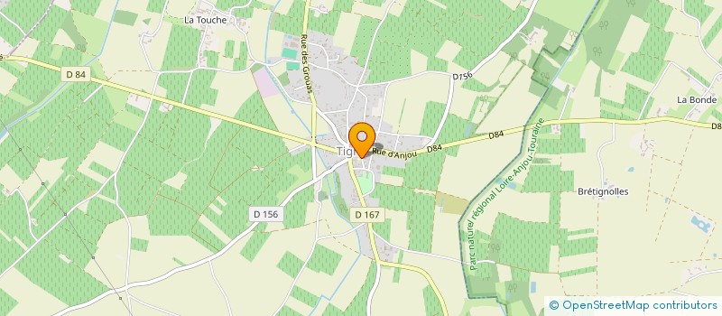 localisation de l'entreprise ECOLE DE MUSIQUE D AUBIGNE  AUBIGNE-SUR-LAYON