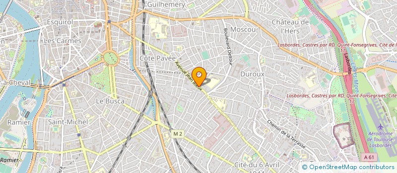 localisation de l'entreprise ECOLE DE MUSIQUE DA CAPO  TOULOUSE