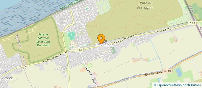 localisation de l'entreprise ECOLE DE MUSIQUE DE BRAY DUNES à BRAY-DUNES
