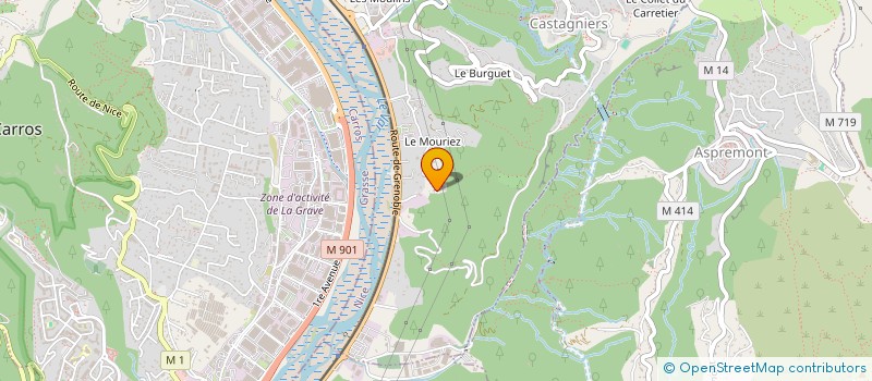 localisation de l'entreprise ECOLE DE MUSIQUE DE CASTAGNIERS  CASTAGNIERS