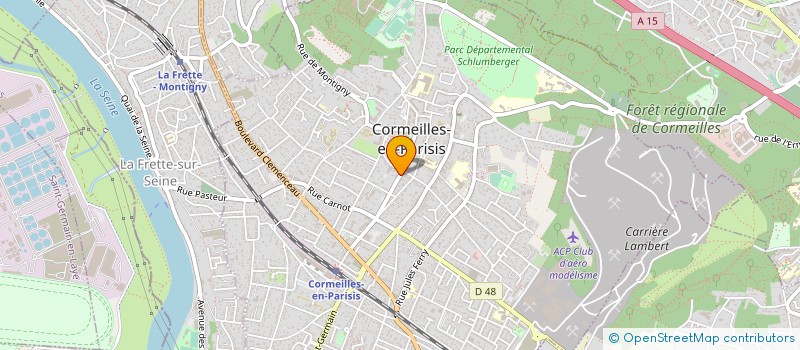 localisation de l'entreprise ECOLE DE MUSIQUE DE CORMEILLES EN PARISIS  CORMEILLES-EN-PARISIS