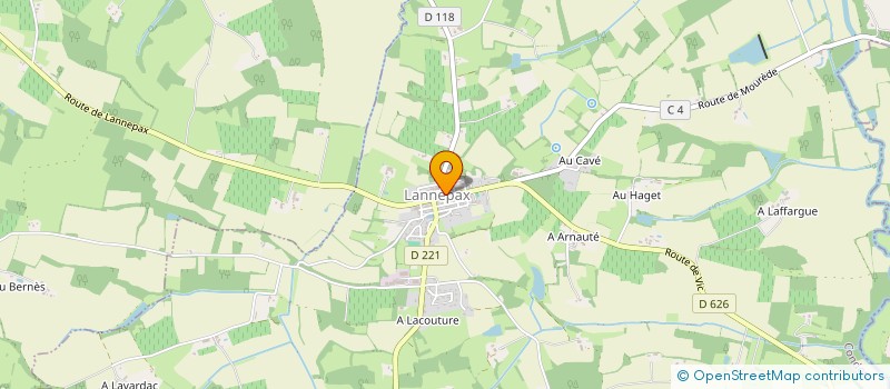 localisation de l'entreprise ECOLE DE MUSIQUE DE D'ARTAGNAN  VIC-FEZENSAC