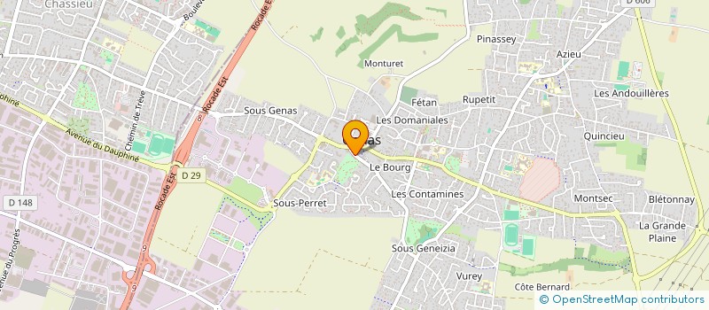 localisation de l'entreprise ECOLE DE MUSIQUE DE GENAS  GENAS