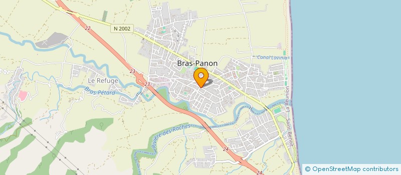 localisation de l'entreprise ECOLE DE MUSIQUE DE LA RIVIERE DES PLUIES  BRAS-PANON