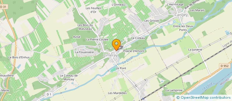 localisation de l'entreprise ECOLE DE MUSIQUE DE LIMERAY  LIMERAY