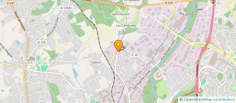 localisation de l'entreprise ECOLE DE MUSIQUE DE LIMOGES à LIMOGES