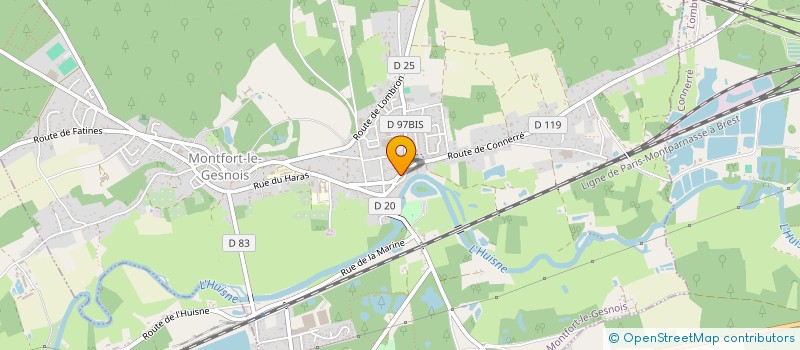 localisation de l'entreprise ECOLE DE MUSIQUE DE MONTFORT LE GESNOIS  MONTFORT-LE-GESNOIS