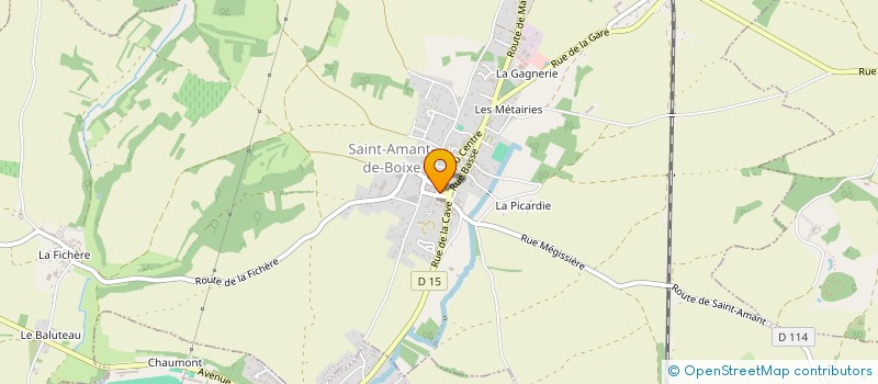 localisation de l'entreprise ECOLE DE MUSIQUE DE MONTIGNAC  MONTIGNAC-CHARENTE