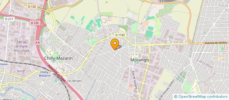 localisation de l'entreprise ECOLE DE MUSIQUE DE MORANGIS à MORANGIS
