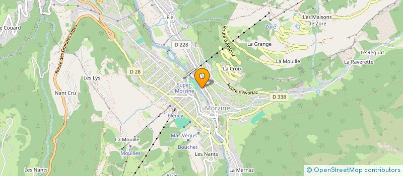 localisation de l'entreprise ECOLE DE MUSIQUE DE MORZINE à MORZINE
