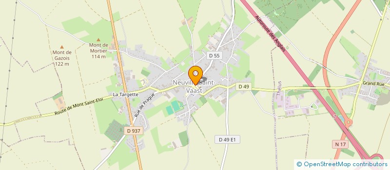 localisation de l'entreprise ECOLE DE MUSIQUE DE NEUVILLE ST VAAST  NEUVILLE-SAINT-VAAST