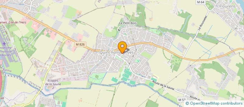 localisation de l'entreprise ECOLE DE MUSIQUE DE QUINT FONSEGRIVES à QUINT-FONSEGRIVES