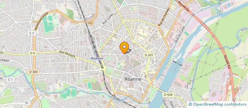 localisation de l'entreprise ECOLE DE MUSIQUE DE ROANNE à ROANNE