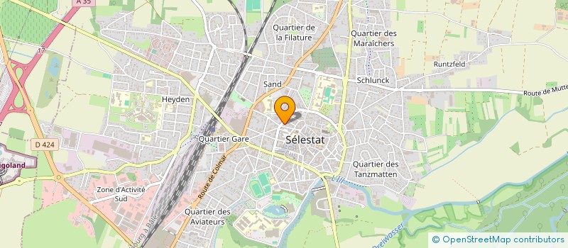 localisation de l'entreprise ECOLE DE MUSIQUE DE SELESTAT à SELESTAT