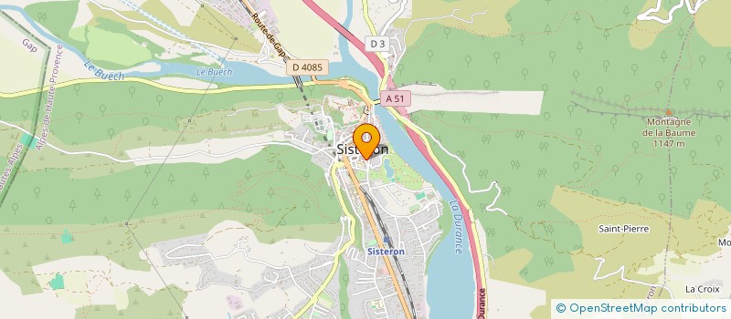 localisation de l'entreprise ECOLE DE MUSIQUE DE SISTERON à SISTERON