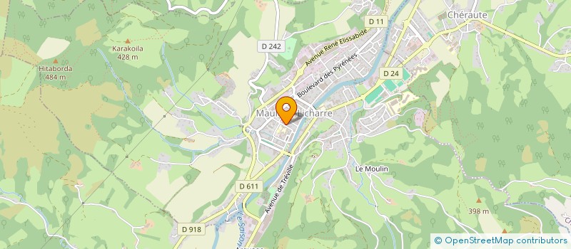 localisation de l'entreprise ECOLE DE MUSIQUE DE SOULE XIBEROKO MUSIKA ESKOLA à MAULEON-LICHARRE