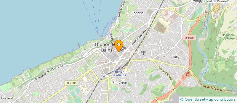 localisation de l'entreprise ECOLE DE MUSIQUE DE THONON à THONON-LES-BAINS