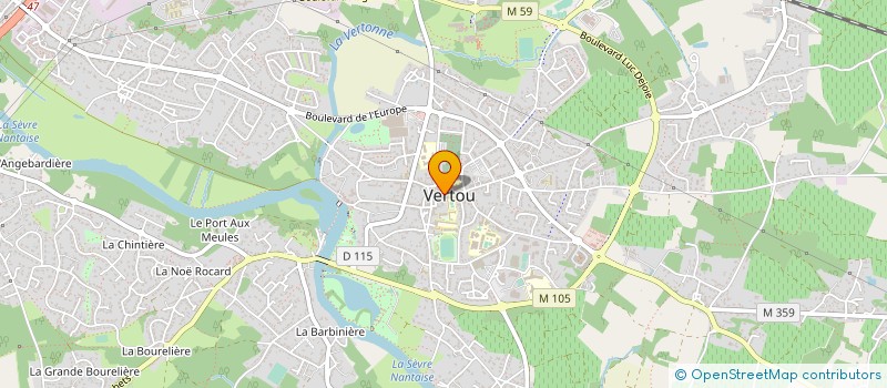 localisation de l'entreprise ECOLE DE MUSIQUE DE VERTOU à VERTOU