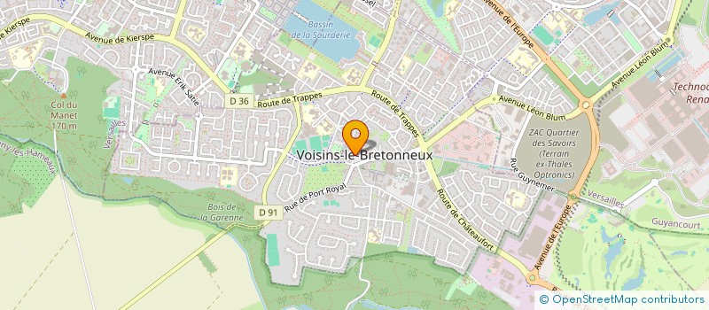 localisation de l'entreprise ECOLE DE MUSIQUE DE VOISINS  VOISINS-LE-BRETONNEUX