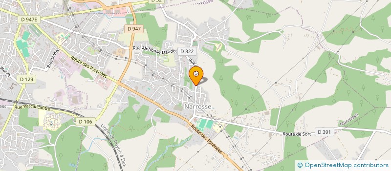 localisation de l'entreprise ECOLE DE MUSIQUE DES BARTHES  CANDRESSE