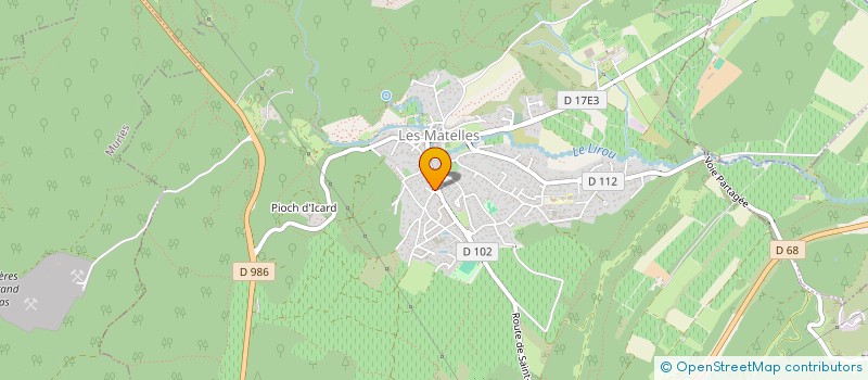 localisation de l'entreprise ECOLE DE MUSIQUE DES MATELLES  LES MATELLES