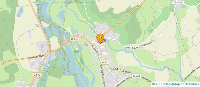 localisation de l'entreprise ECOLE DE MUSIQUE DU BAYONNAIS  BAYON