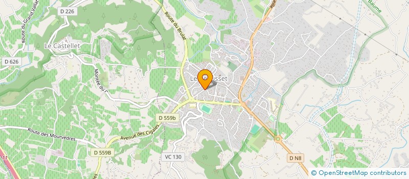 localisation de l'entreprise ECOLE DE MUSIQUE DU BEAUSSET à LE BEAUSSET