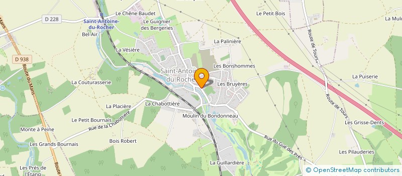 localisation de l'entreprise ECOLE DE MUSIQUE DU CARRE DES ARTS  NEUILLE-PONT-PIERRE