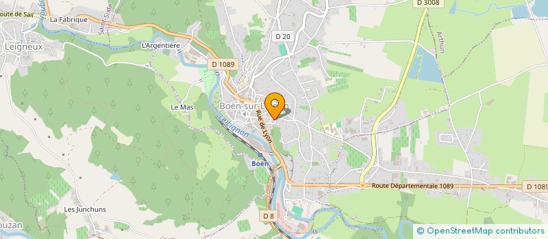 localisation de l'entreprise ECOLE DE MUSIQUE DU PAYS D ASTREE  BOEN-SUR-LIGNON