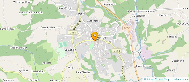 localisation de l'entreprise ECOLE DE MUSIQUE DU PAYS DU ROI MORVAN  LE FAOUET