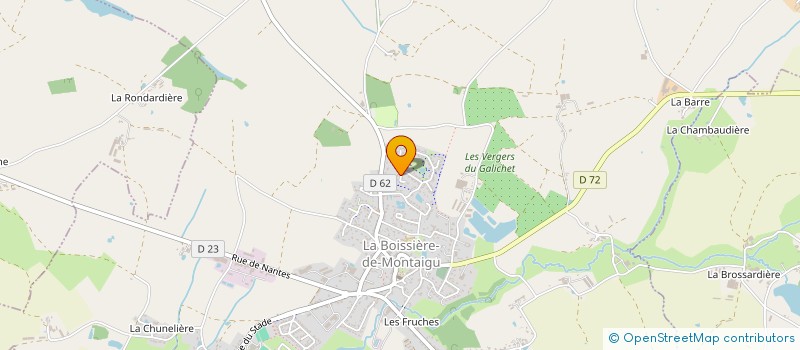 localisation de l'entreprise ECOLE DE MUSIQUE ET CHANTS LA BOISSIERE DE MONTAIGU  LA BOISSIERE-DE-MONTAIGU