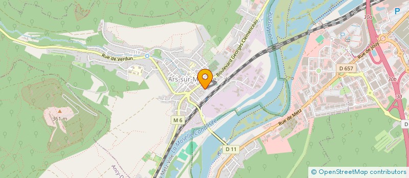 localisation de l'entreprise ECOLE DE MUSIQUE ET DE DANSE à ARS-SUR-MOSELLE