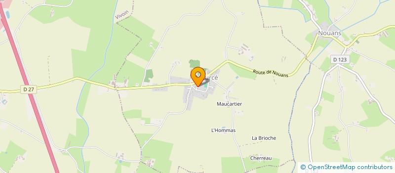 localisation de l'entreprise ECOLE DE MUSIQUE ET DE DANSE  VIVOIN