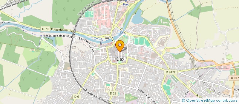 localisation de l'entreprise ECOLE DE MUSIQUE ET DE DANSE à DAX