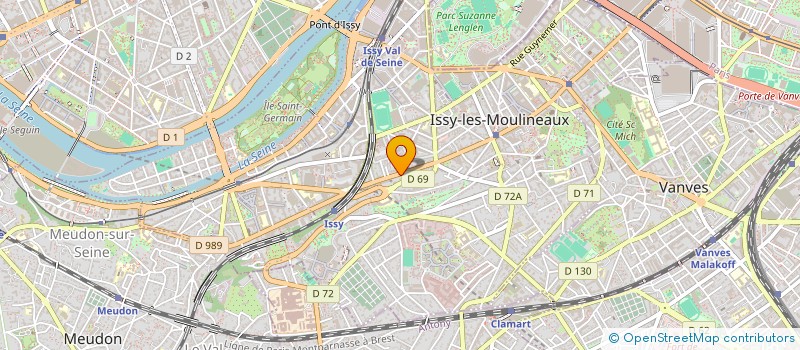 localisation de l'entreprise ECOLE DE MUSIQUE ET DES ARTS THE MAGIC NOTE SERVICES à ISSY-LES-MOULINEAUX