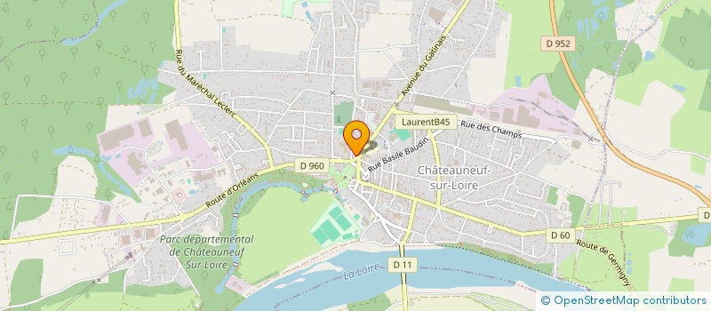 localisation de l'entreprise ECOLE DE MUSIQUE ET HARMONIE à CHATEAUNEUF-SUR-LOIRE
