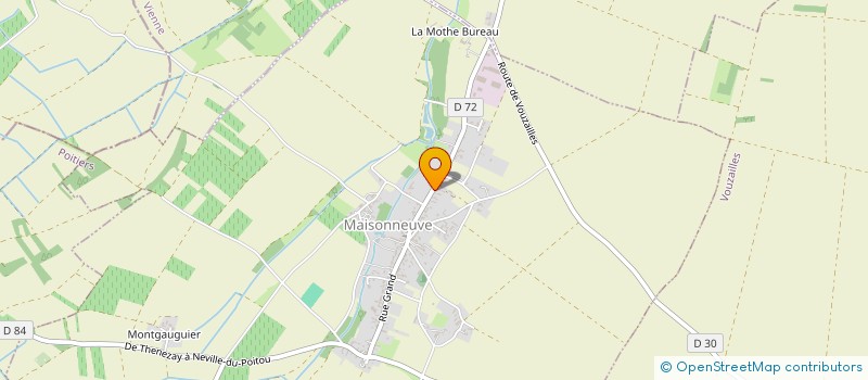 localisation de l'entreprise ECOLE DE MUSIQUE INTERCOMMUNALE DU MIREBALAIS  MAISONNEUVE