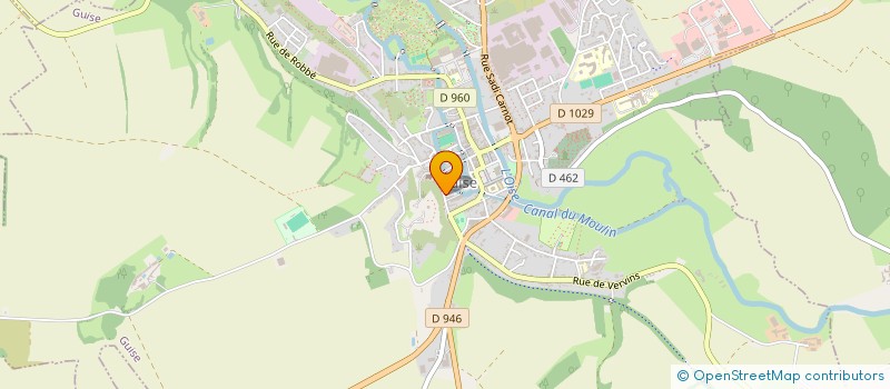 localisation de l'entreprise ECOLE DE MUSIQUE INTERCOMMUNALE DU PAYS DE GUISE  GUISE