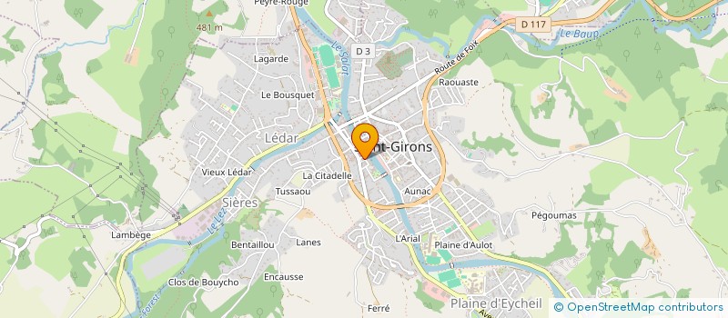 localisation de l'entreprise ECOLE DE MUSIQUE ITINERANTE DU COUSERANS à SAINT-GIRONS